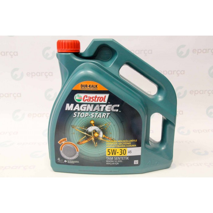 Castrol Magnetec Start Stop 5W/30 Tam Sentetik 4 Litre Motor Yağı
