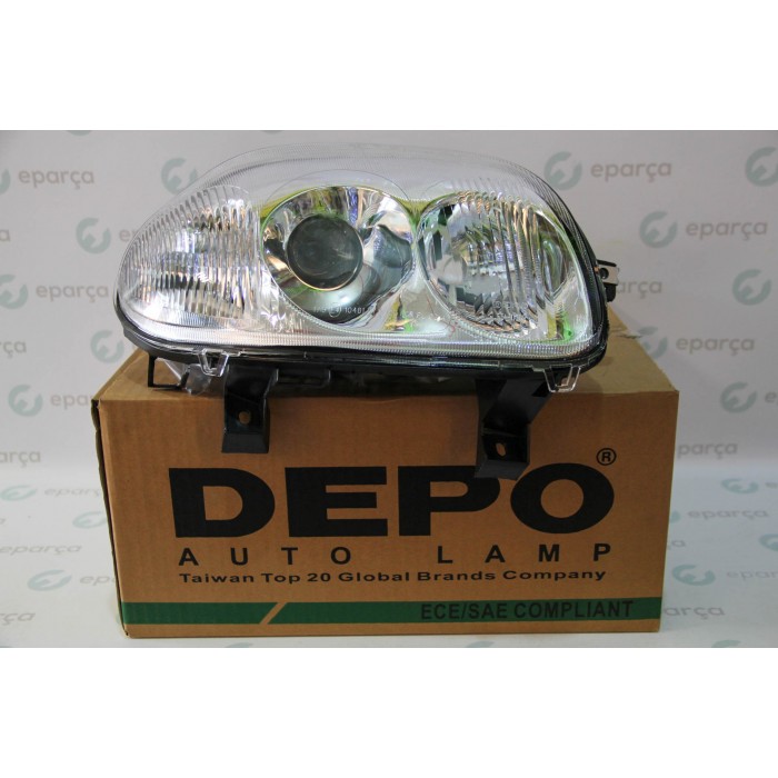 Clio İi Elektrikli(Optik) Sağ Far Depo Marka